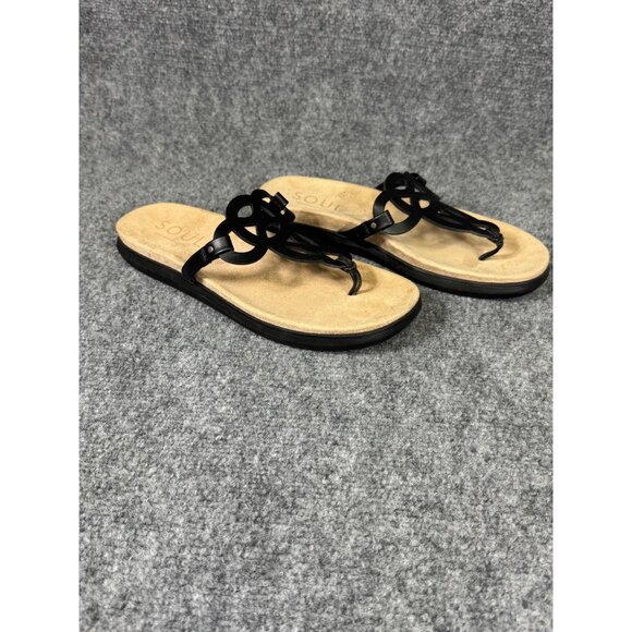 Soul Naturalizer Janice Women's 9M Black Sandals Cutout Design Cushioned Footbed - Picture 9 of 16